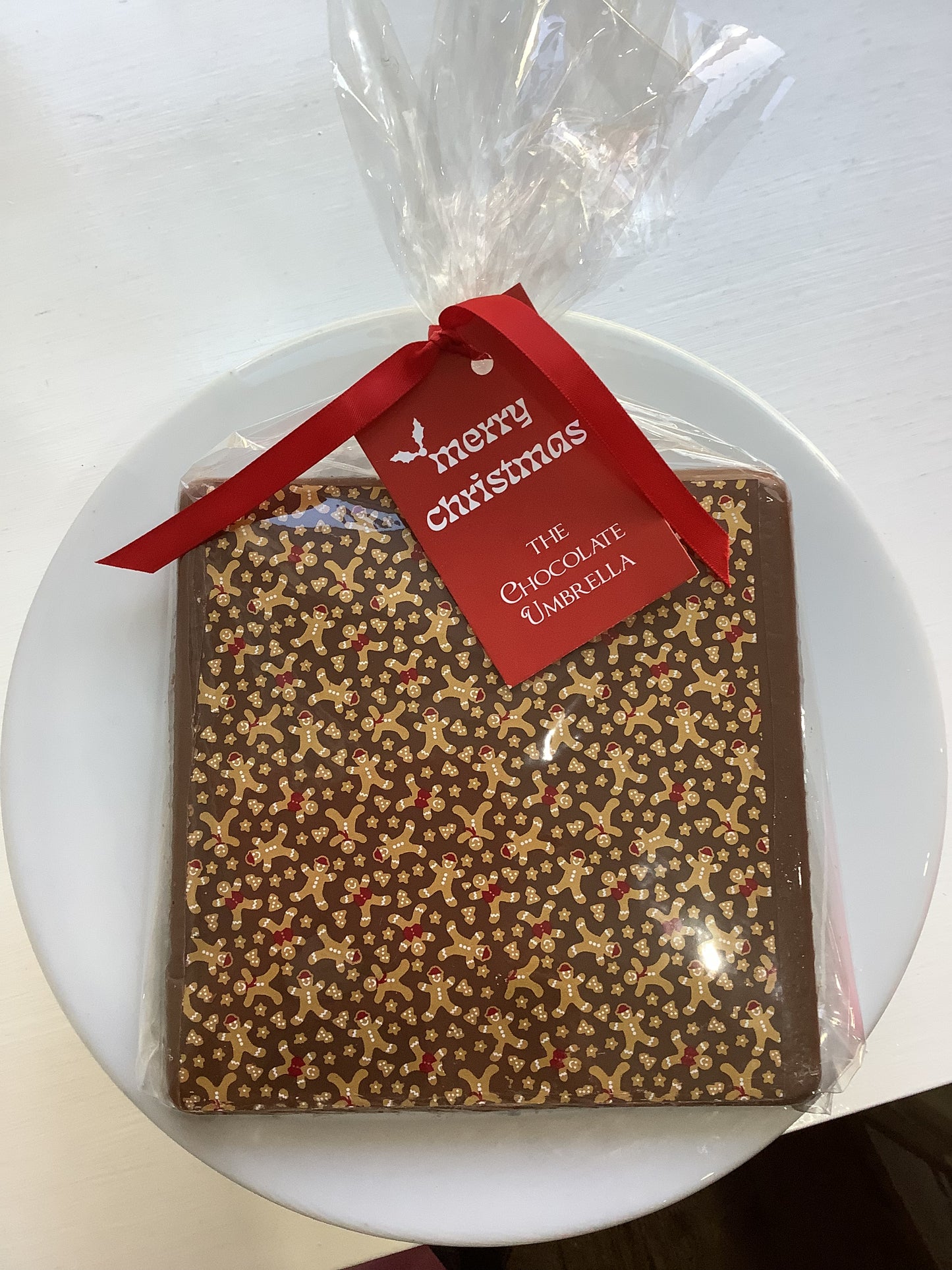 Chocolate Slab with Seasonal Edible Transfer